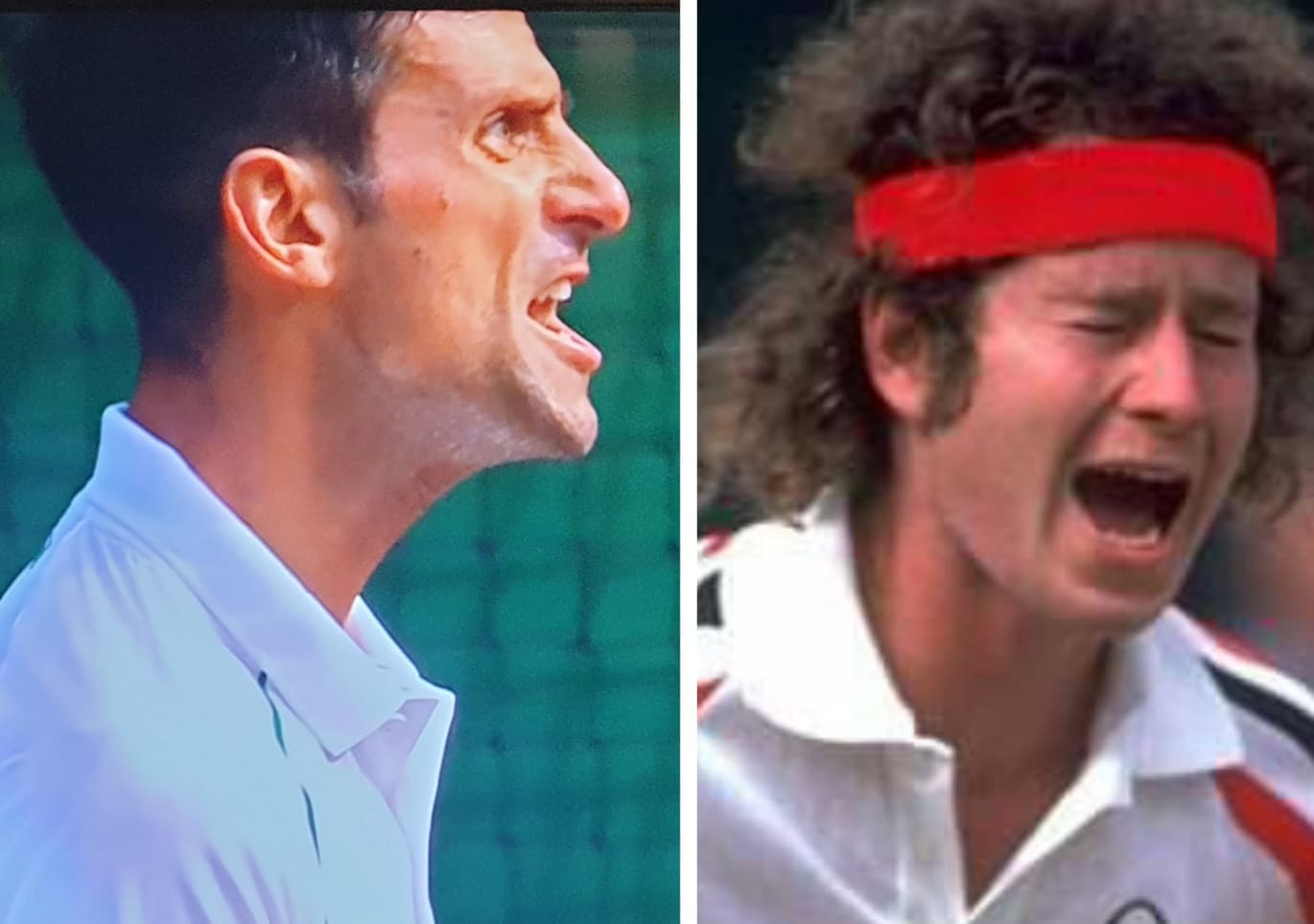 John McEnroe vs Djokovic,  Matinya Servis dan Voli