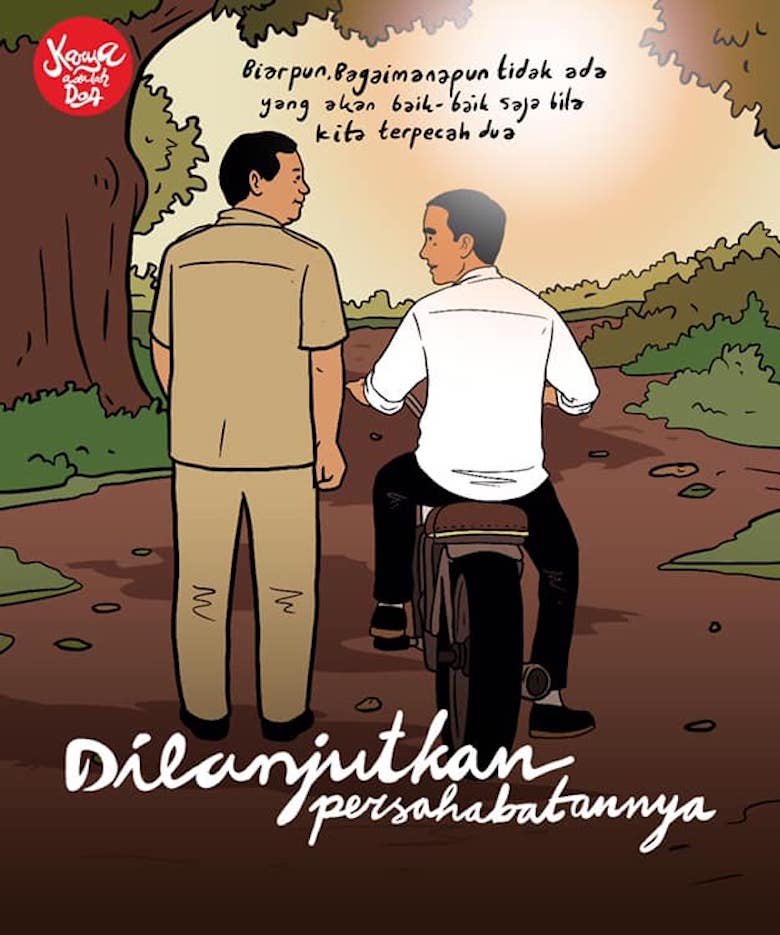 Jokowi Melawan dengan Memangku