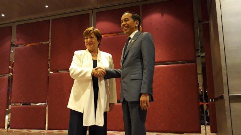 Tukar Pikiran Presiden Jokowi dengan Direktur Pelaksana IMF