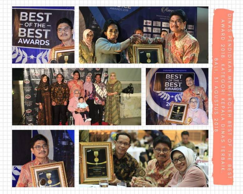 “Best of The Best Award 2018” Kategori Kepala Dinas Terbaik