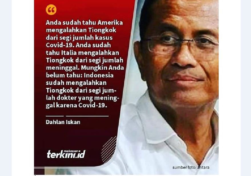 Dahlan Iskan Abaikan Realita, Banyak Fakta yang Ditutupi China!