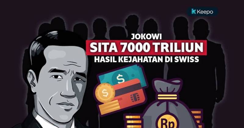 Komitmen Berantas Korupsi, Jokowi Kejar Dana Jarahan Hingga ke Swiss