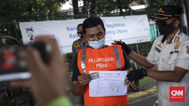 Tindak Tegas Pelanggar PSBB Transisi