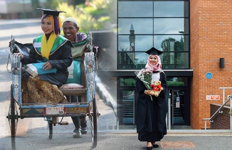 Puteri Penarik Becak Itu Kini Kuliah Tingkat Doktor/S3 di University of Birmingham