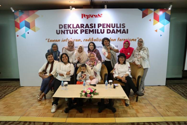 Penulis Perempuan pun Bersatu Deklarasikan Pemilu Damai