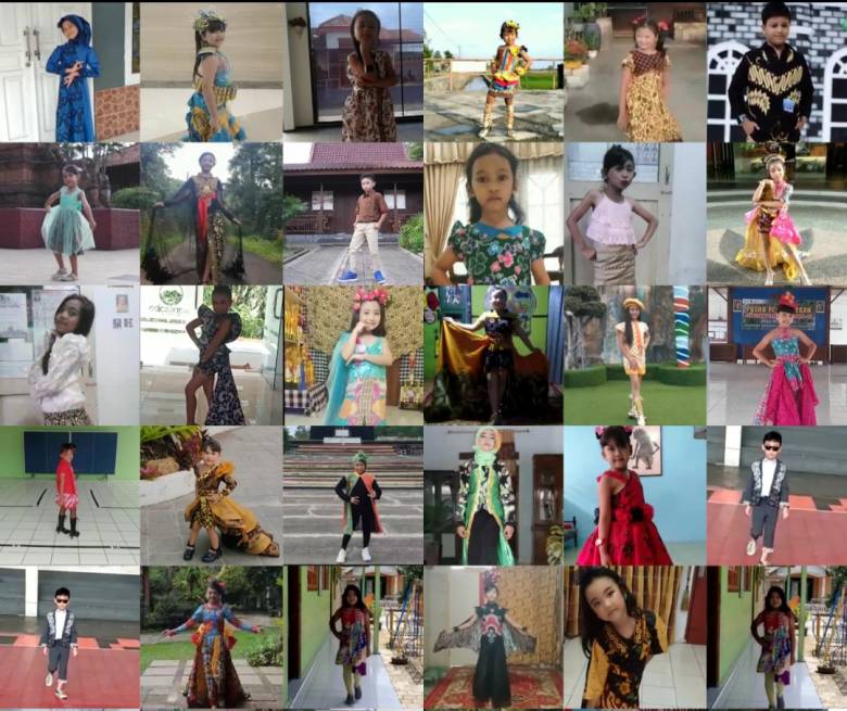 Tampil Bak Model Profesional, Puluhan Anak Berprestasi Ikuti Kompetisi Daring Nasional