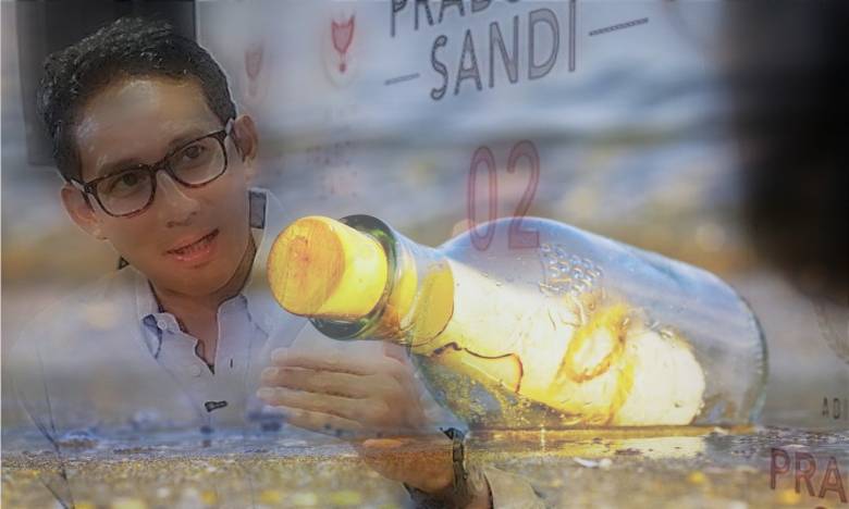 Sandiaga dan Pesan dari "Botol Terbang"