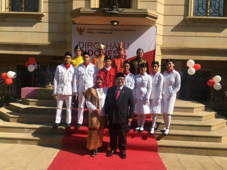 Gebyar Perayaan Kemerdekaan Ke-74 Indonesia dari Baku, Azerbaijan