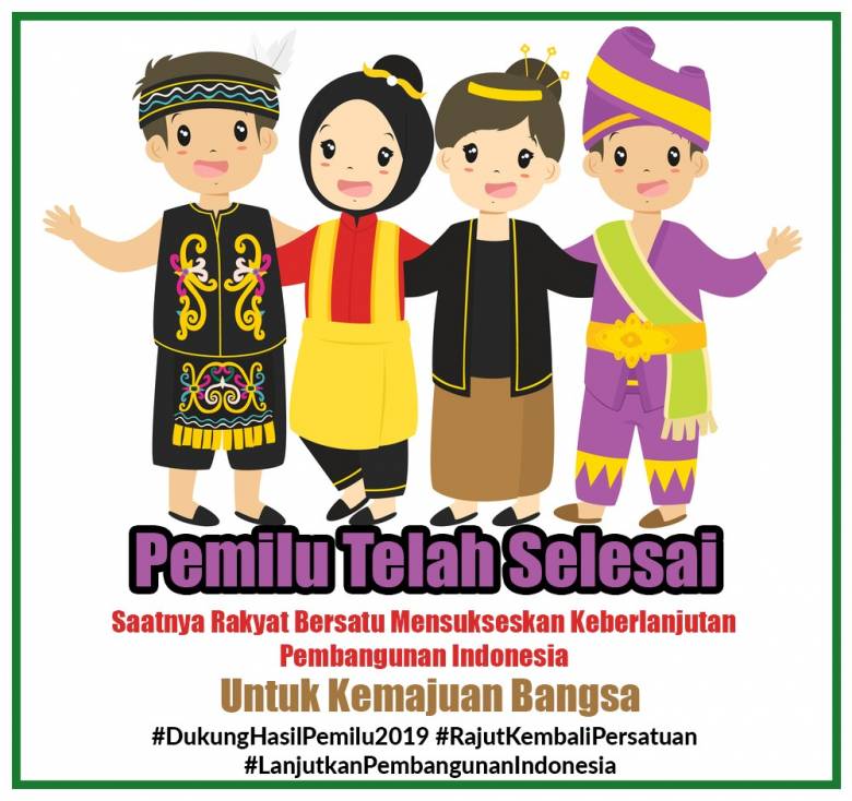 Mari Bersatu Kembali  Sukseskan Kemajuan Bangsa