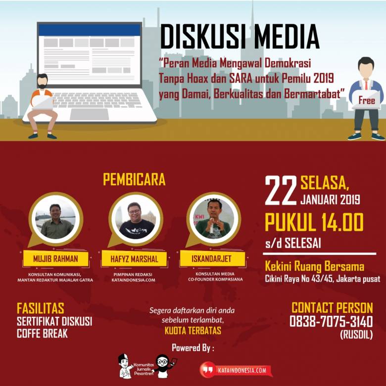 Deklarasi Gerakan Melawan Hoax untuk Pemilu Damai