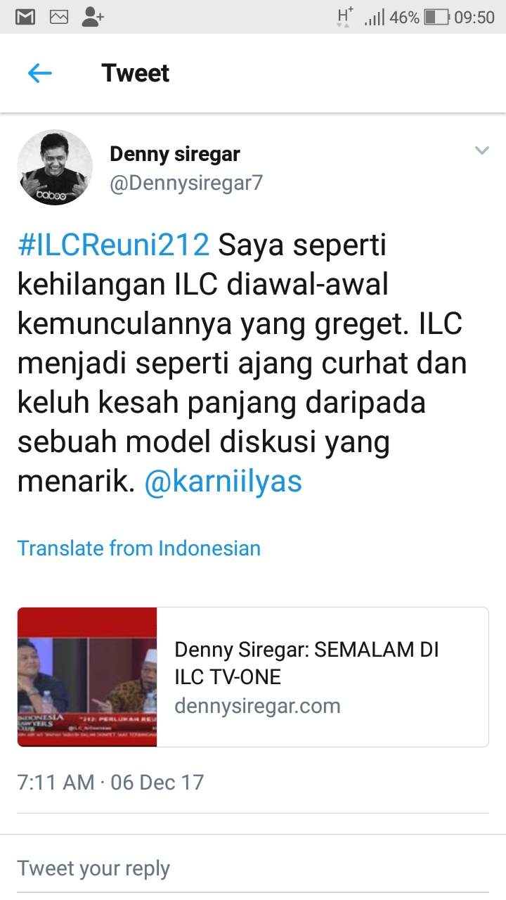 Denny Siregar Disikut Karni Ilyas, Didamprat Susi Pudjiastuti