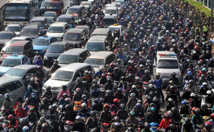 Horeee.... Pengendara Sepeda Motor Sudah Bisa Lewat Jalan Thamrin
