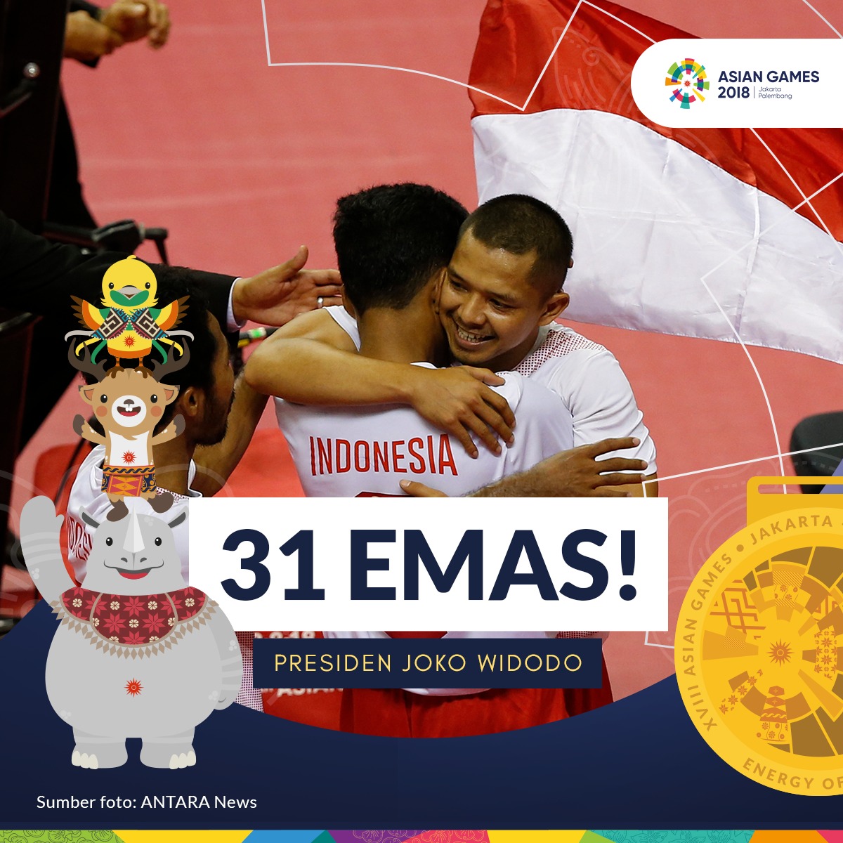 Semula Diragukan, Asian Games Membuat Kita Bangga sebagai Indonesia